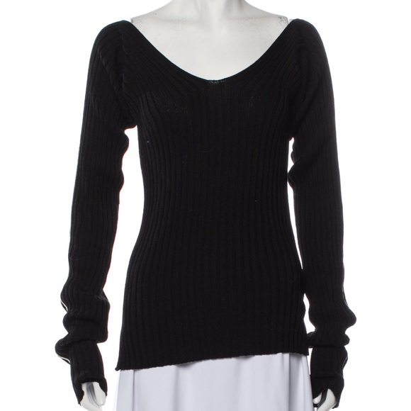 Off the Shoulder Ribbed Knit - Picture 3 of 8